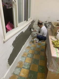 新北市中和區舊漆剝落