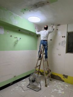 新北蘆洲鄰房批土刷漆