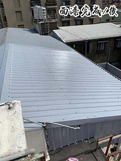 新莊中港路鐵皮漆施作