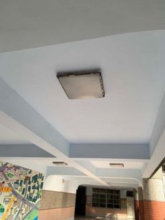 新北三重區集美國小走廊上面牆面刷新