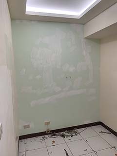 新北市新莊全室補土，牆面跳色處理